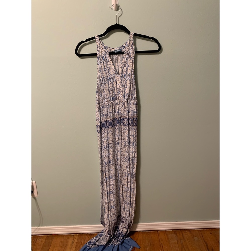 Halter maxi floral dress